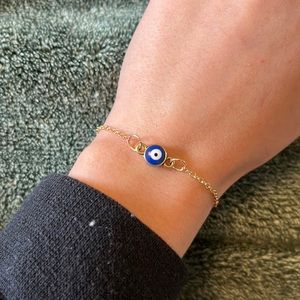 Handmade Dainty Evil Eye Bracelet